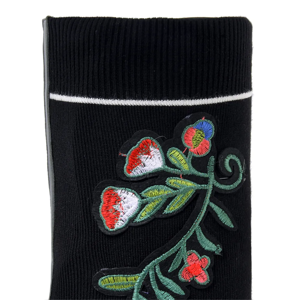 Femmes Confortable Le Laine Noir Cuir Sur Automne En Genou Dames Véritable Hiver Masgulahe Mode Bout Rond Bottes EPxZwcAq
