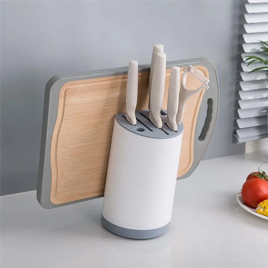 Простая и Универсальная кухонная стойка для хранения инструментов кухонный нож держатель разделочной доски Рама сиденья для ножей посуда и кухонные наборы J#4