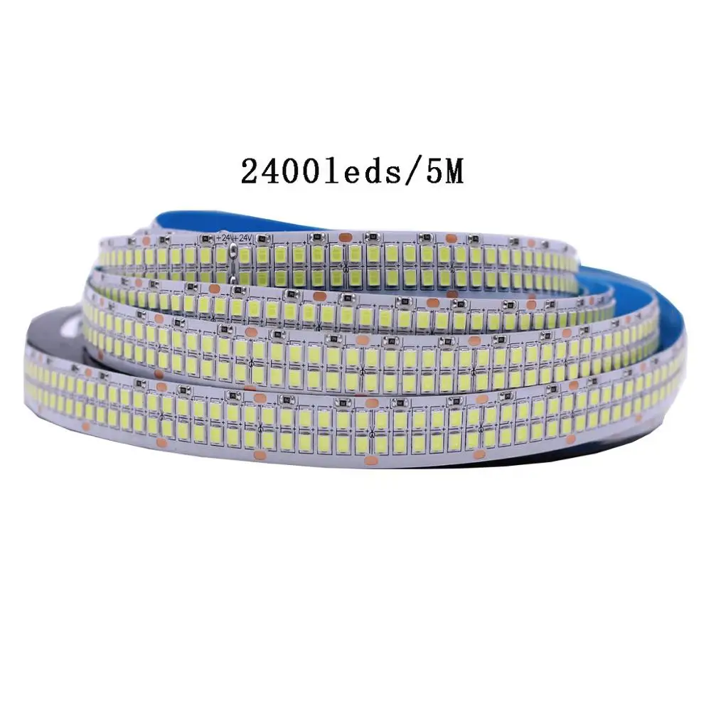 480 светодиодный s/м SMD 2835 светодиодный полосы 24V 12V 5 м 2400 светодиодный s двухрядные гибкий светодиодный полосы 1200 светодиодный s Лента проект Ambilight огни