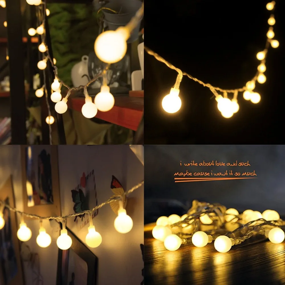 10M 100 LEDs 110V 220V IP44 Outdoor Multicolor LED String Lights Christmas Lights Holiday Wedding party decoration Luces LED 50pcs luces led fairy lights copper wire string light 1m 2m garland christmas tree decor wedding party diy natal navidad outdoor