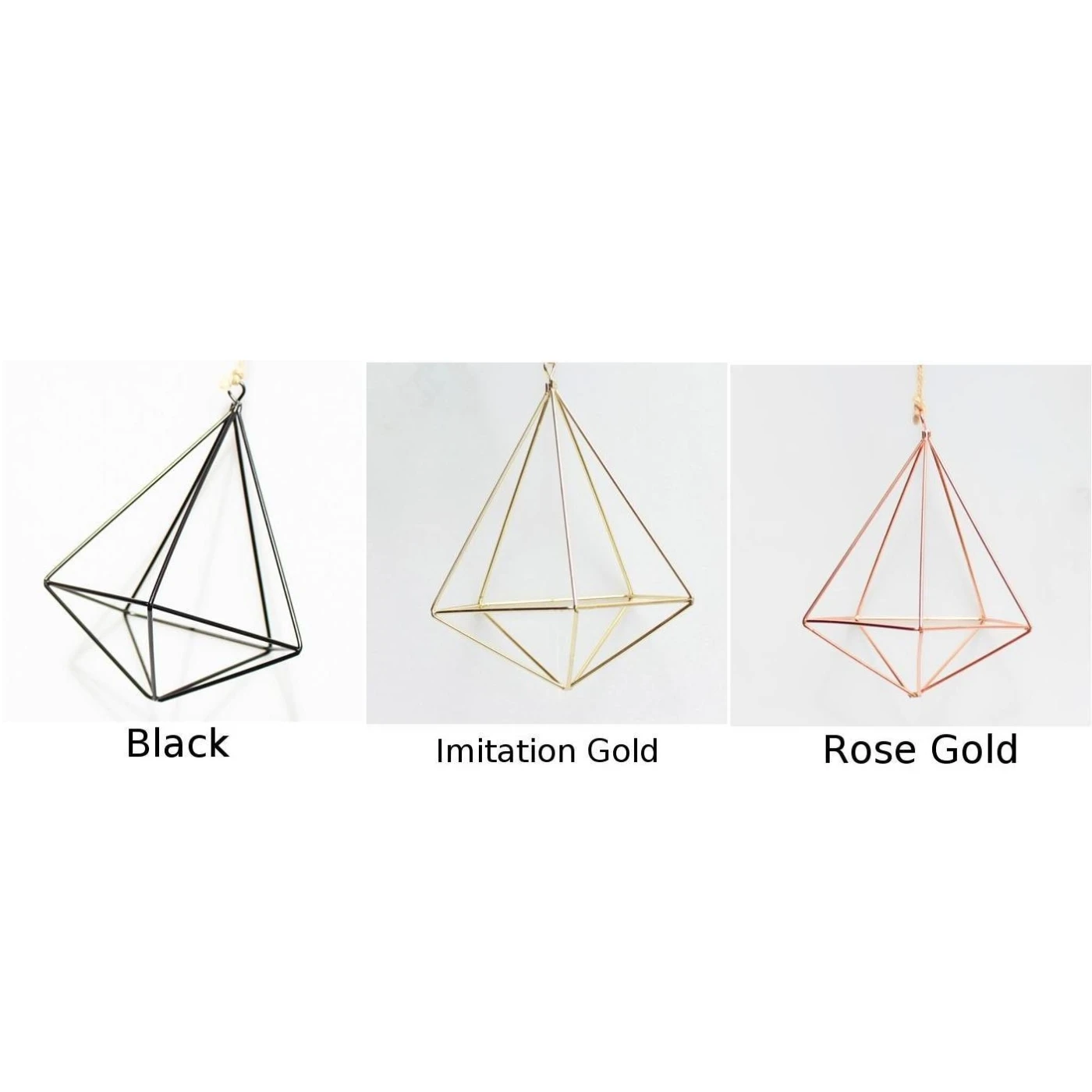 Decoration Metal Design Air Plant Flower Pot Home Garden Outdoor Mounted Hanging geometric Wall Hanger Furnishing