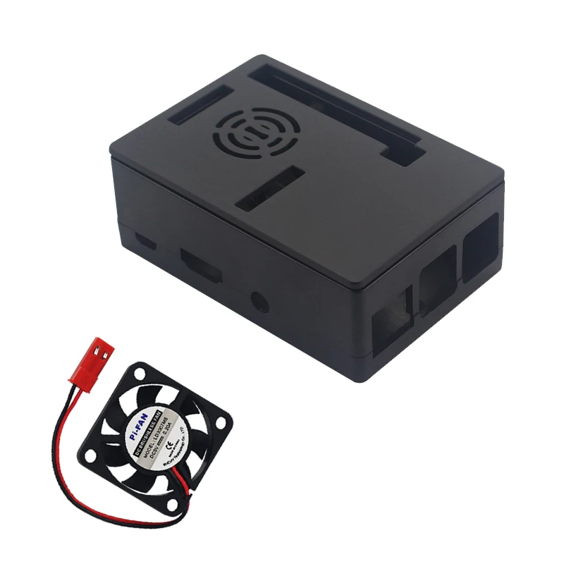 

Newest Raspberry Pi 3 Model B+ Plus Case Plastic ABS Case Shell Box + 5V Cooling Fan for Raspberry Pi 3 3.5 inch Touchscreen