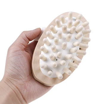 

1PC Hand-held Body Brush Sided Natural Bristles Body Brush Scrubber Long Handle Wooden Spa Shower Brush Bath Massage Brushes