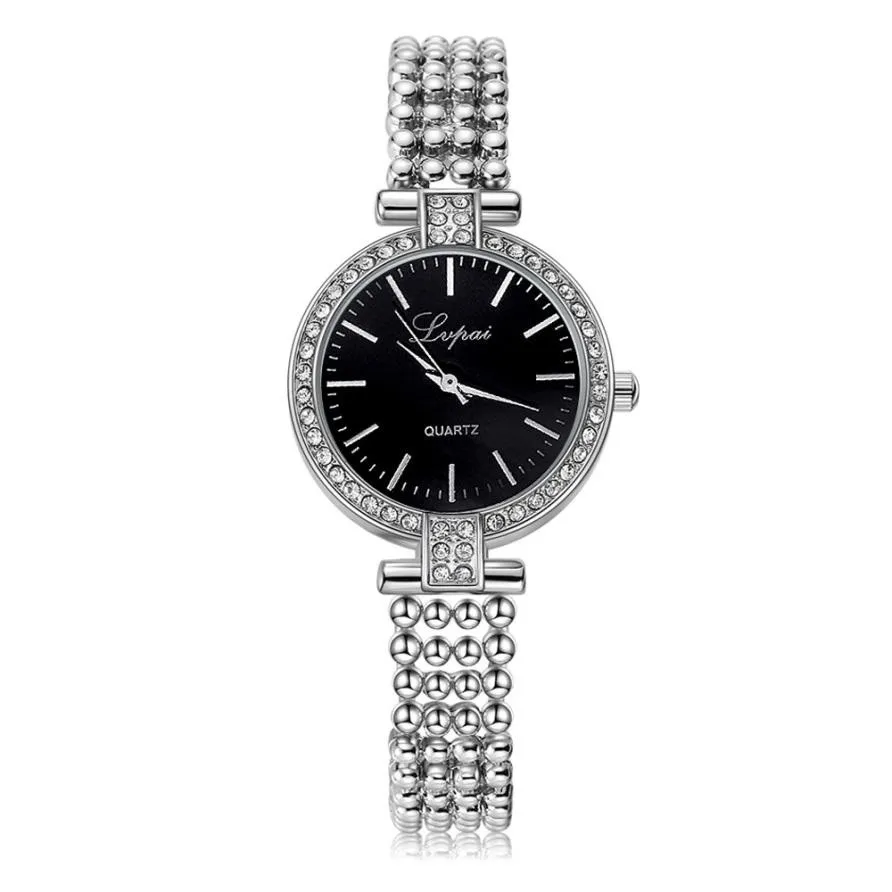 Модные женские часы с циферблатом кварцевые наручные часы роскошные женские часы с бретель со стразами простые часы Relogio Feminino@ 50 - Цвет: Sliver