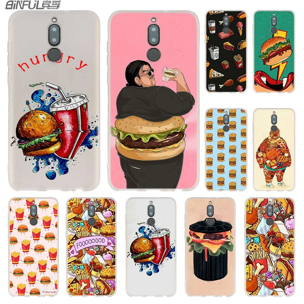 

Chips Pizza food Hamburgers Hansen Cases For Huawei Mate 20 10 Lite Pro Silicone Cover Y5 Y6 Y7 Y9 2019 2018 2017 Nova 3i 4 Hot