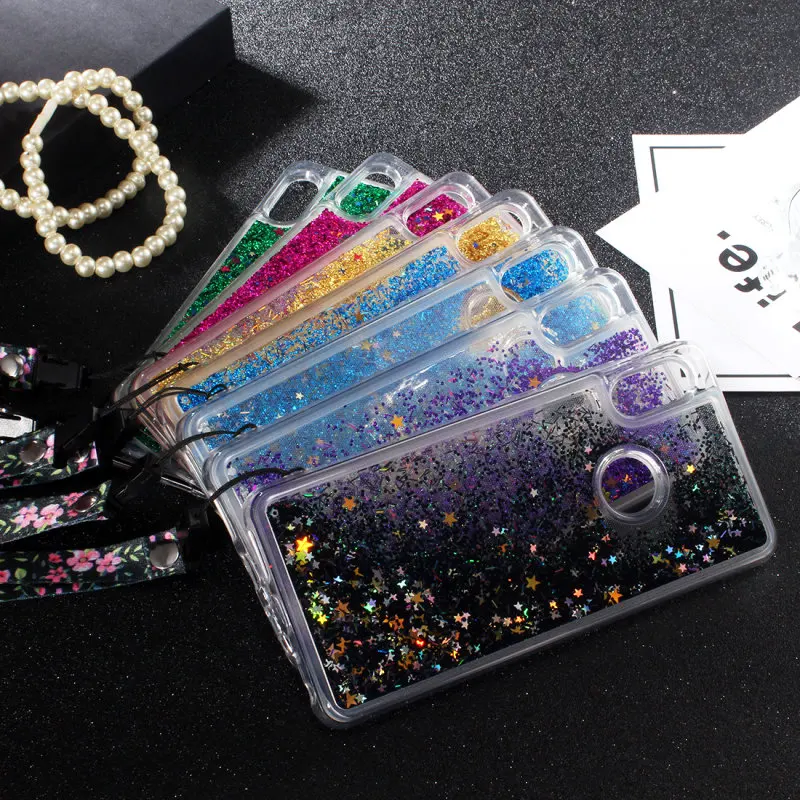 

Liquid Cases For huawei P20 lite Cover glitter For Coque Huawei P20 lite Cover Silicone Phone cases funny Soft TPU Case