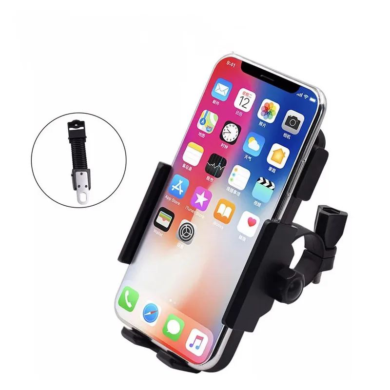 Универсальный держатель для мотоцикла из алюминиевого сплава для iphone 8 крепление с USB зарядным устройством 360 градусов сумка для телефона мотоцикла - Цвет: Хаки