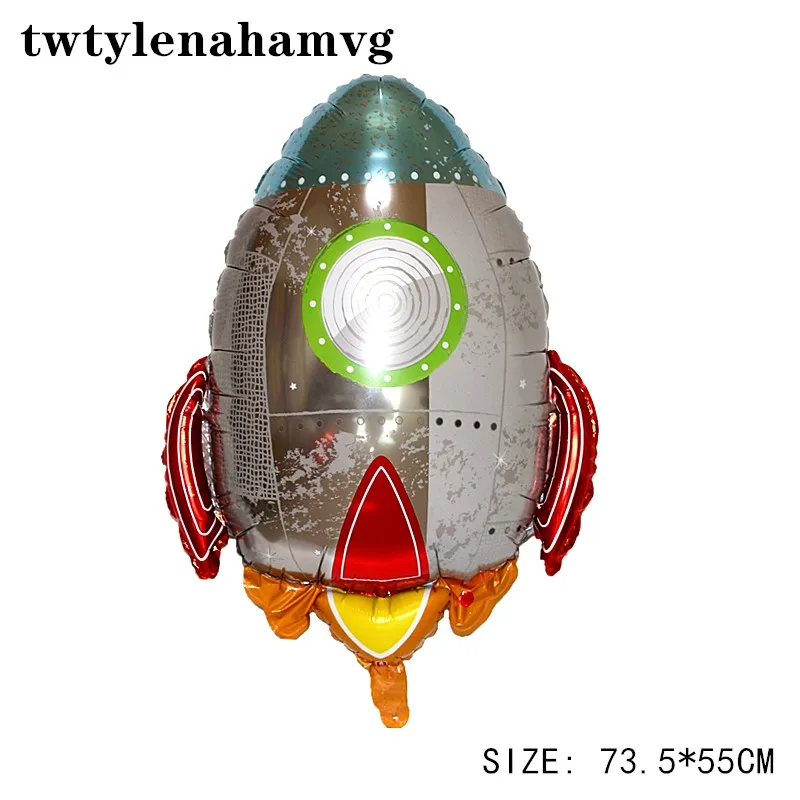 Новинка, ракета для маленьких мальчиков, супер игрушки, с днем рождения, вечерние, тематические украшения, астронавт, фольгированные шары, Детские космические шары