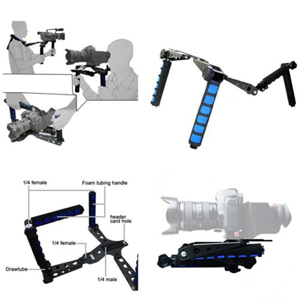 Pixel Premium DSLR Rig кино комплект наплечный держатель аксессуары для фотостудии для Canon Nikon DSLR видеокамера камера DV Pixel Premium DSLR Rig кино комплект наплечный держатель аксессуары для фотостудии для Canon Nikon DSLR видеокамера камера DV