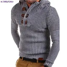 Мода осень мужские с капюшоном длинным рукавом трикотажные свитеры для женщин Повседневное вязание пальто будущих мам косой