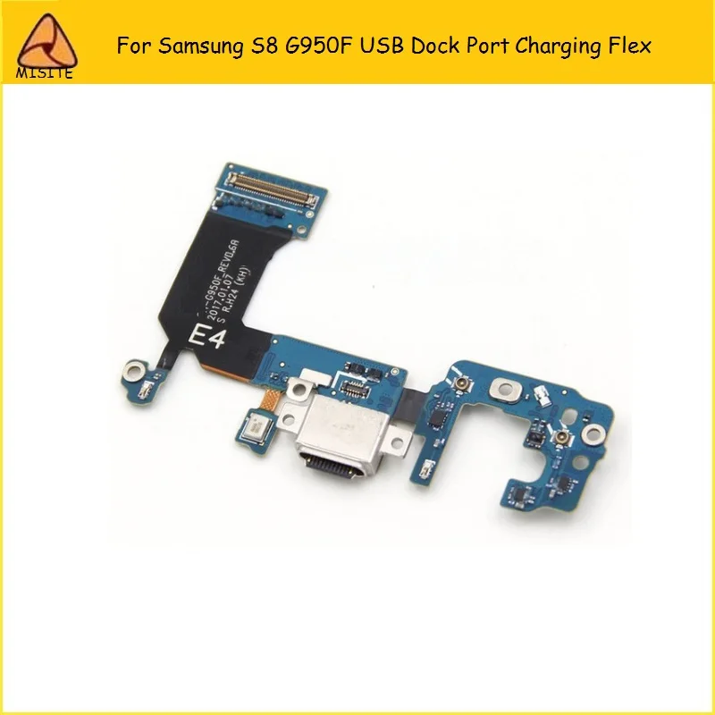 

10PCS/LOT New Charging Port Flex For Samsung S8 G950F Charger Connector USB Dock Flex Cable Plug Ribbon Replacement Repair Part