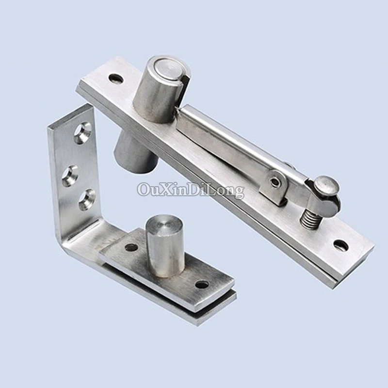 Brand New 2Sets 304 Stainless Steel Heavy Duty Door Pivot Hinges Freely Rotary Invisible Hidden Install Up and Down | Обустройство