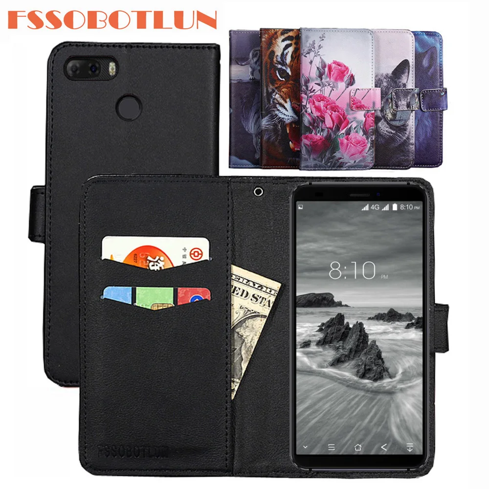 

FSSOBOTLUN For Blackview S6 5.7"Case PU Leather Retro Flip Cover Shell Magnetic Fashion Wallet phone Cases Kickstand Strap