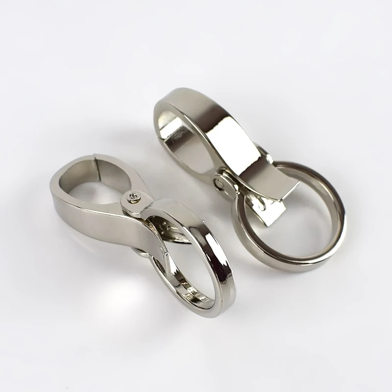 Silver Meetee 4/10 шт. ID25mm металлический клатч сумки пряжки Лобстер "сделай сам" собачий ошейник клип брелок-карабин аппаратной части аксессуар BF055 - Цвет: Silver