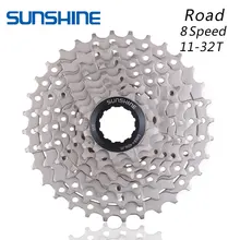 SUNSHINE 8 S 11-32T колеса дорожный велосипед маховик сталь 8 скоростей кассета Звездочка 11-32T Совместимость для SHIMANO 2400 2300