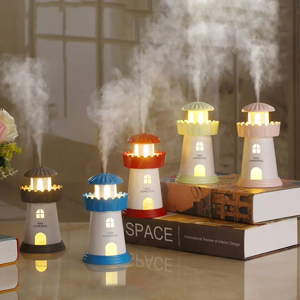 

DC 5V USB Mini Water Mist Diffuser Ultrasonic Air Humidifier Creative Cartoon Lamp Office Car Atomizer Air Purifier