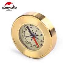 Military Camping Marching Compass copper shell Gold Wild Survival Navigation Noctilucent compass climbing car compass