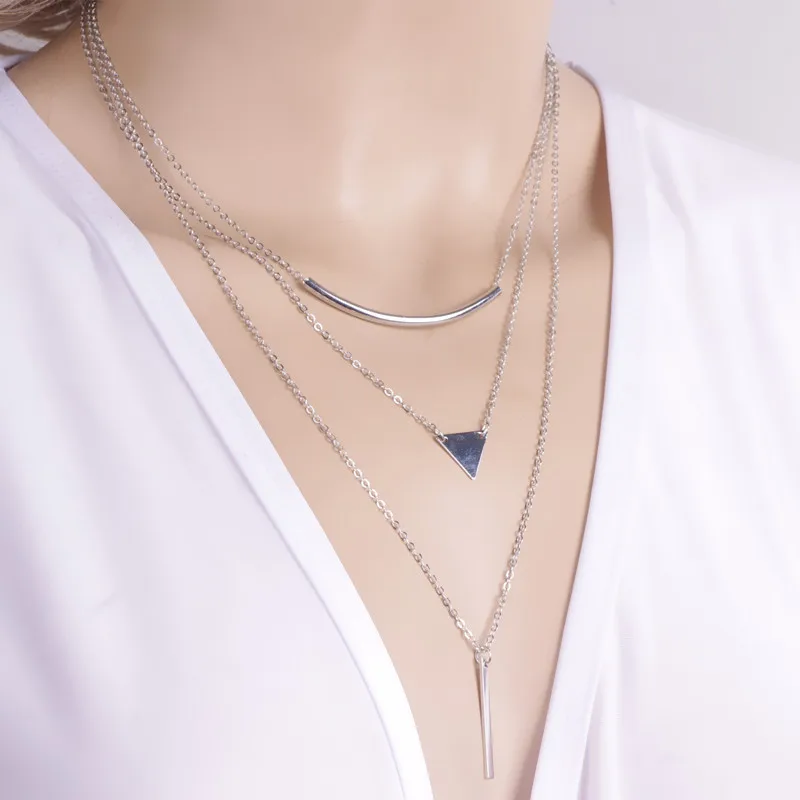 New fashionable multi-storey lady necklace girl's favorite multi-layer necklace fashionable multi-storey necklace