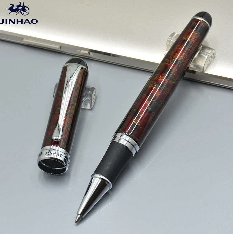 JINHAO 750, высокое качество, 12 цветов, металлическая шариковая ручка с серебряным зажимом, офисные канцелярские принадлежности, роскошные шариковые ручки для письма, подарок, Monte