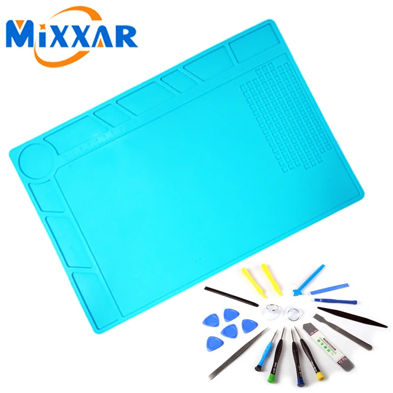 EZK20 Mobile Phone Repair Soldering Tools Kit Pry Opening Tool Screwdriver Hand Tools Set with Silicone Maintenance Platform EZK20 Mobile Phone Repair Soldering Tools Kit Pry Opening Tool Screwdriver Hand Tools Set with Silicone Maintenance Platform