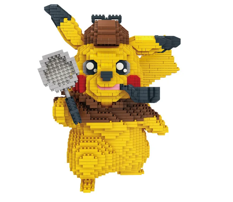 

2750pcs+ 8835-1 Anime Pikachu Model Cartoon Nano size Building Bricks Educational Kids Toys Auction Figures for Children Gifts