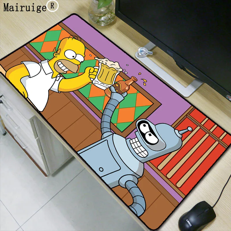 

Mairuige Funny Cartoon Anime Large Gaming Mouse Pad Mousepad Locking Edge for Laptop PC Mouse Pad for Dota2 LOL CSGO Gamer