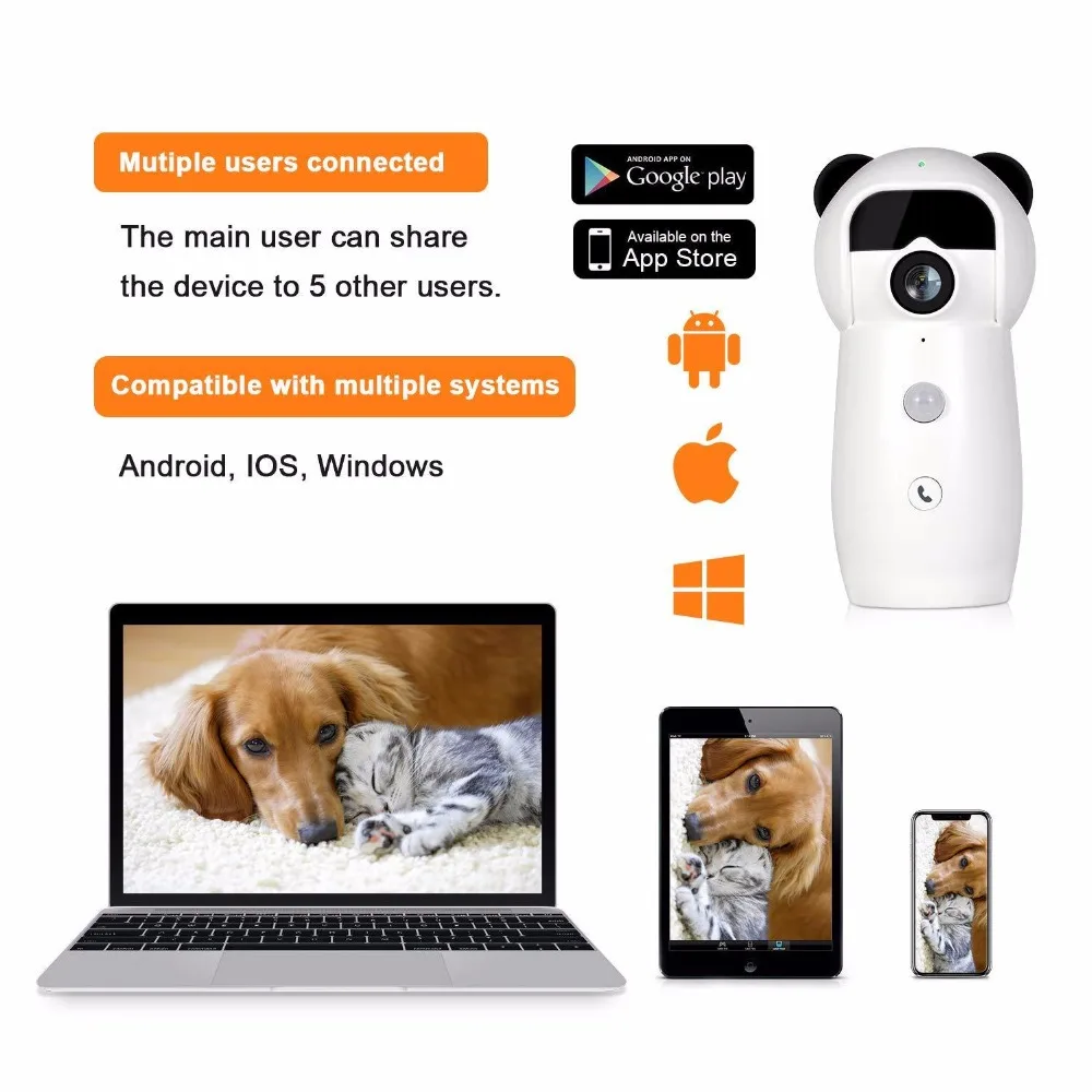 

Home Security Baby Monitor IP Camera Wi-Fi Wireless Mini Network Camera baby Surveillance Wifi 1080P Night Vision CCTV Camera