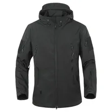 Autumn winter TAD shark skin soft shell attack jacket men with two sets of mountaineering wear with large size waterproof velvet