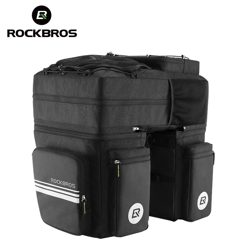 ROCKBROS велосипедная сумка на заднее сиденье bolso bicicleta около 48Л велосипедная седельная сумка Аксессуары для велосипеда велосипедные задние Сумки с дождевиком
