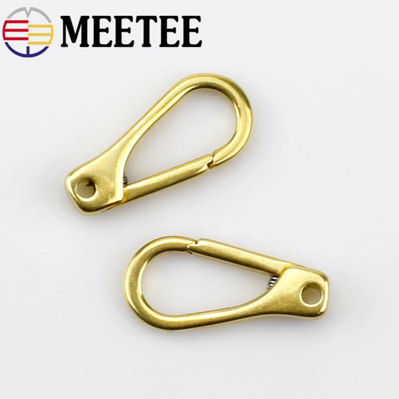 2шт Meetee Твердый латунный крюк металлическая застёжка сумка для багажа скоба с