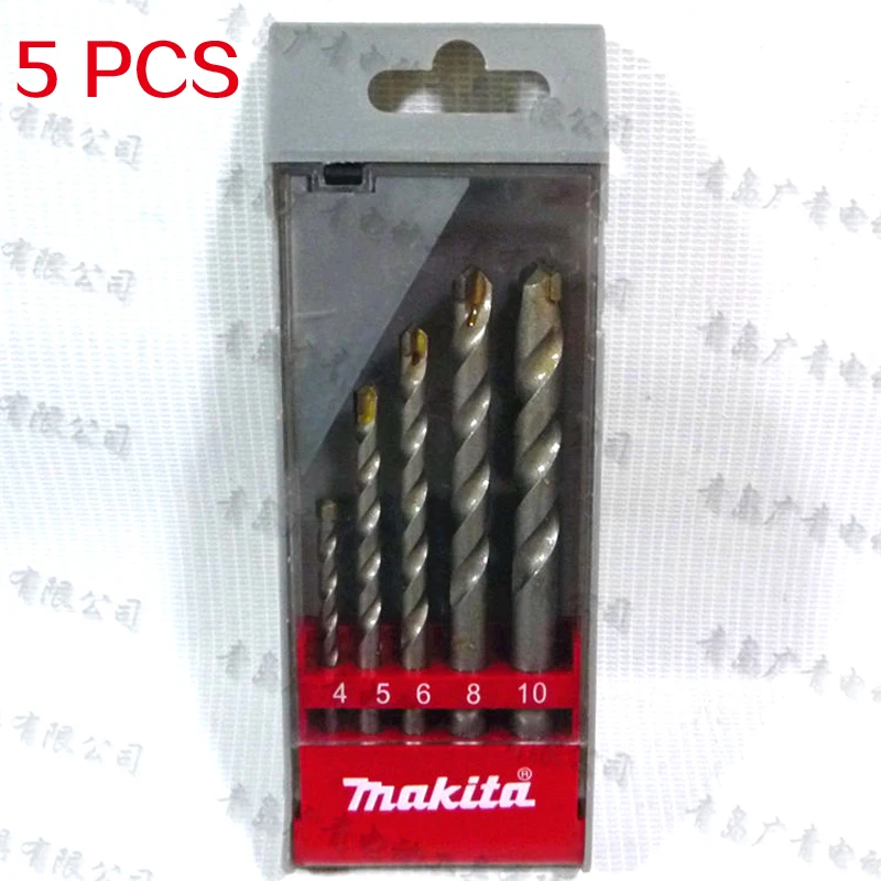 

Makita Impact Drill bits Electric drill Drills Sets Marble Ceramic Tiles Brick Wall Brick Concrete Drilled 5PCS 8PCS