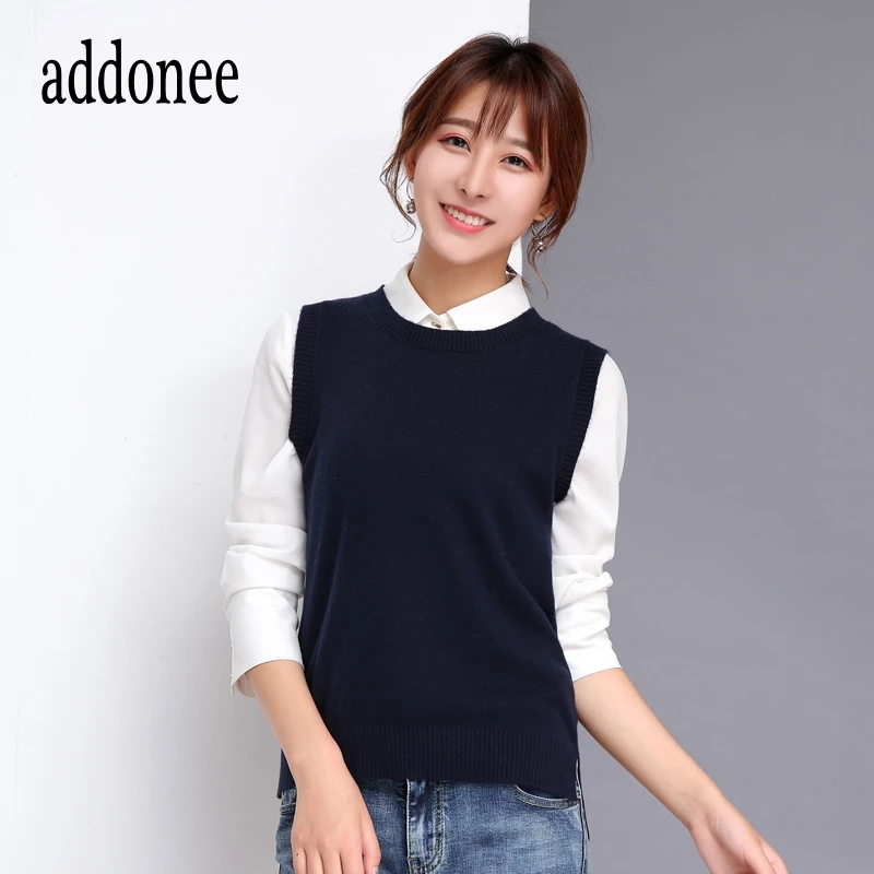 

New Arrive Women O-Neck Cashmere Pullovers Wool Wild Sweater Solid Shrug Sexy Casual Autumn Winter Style Soft Comfortable Vest