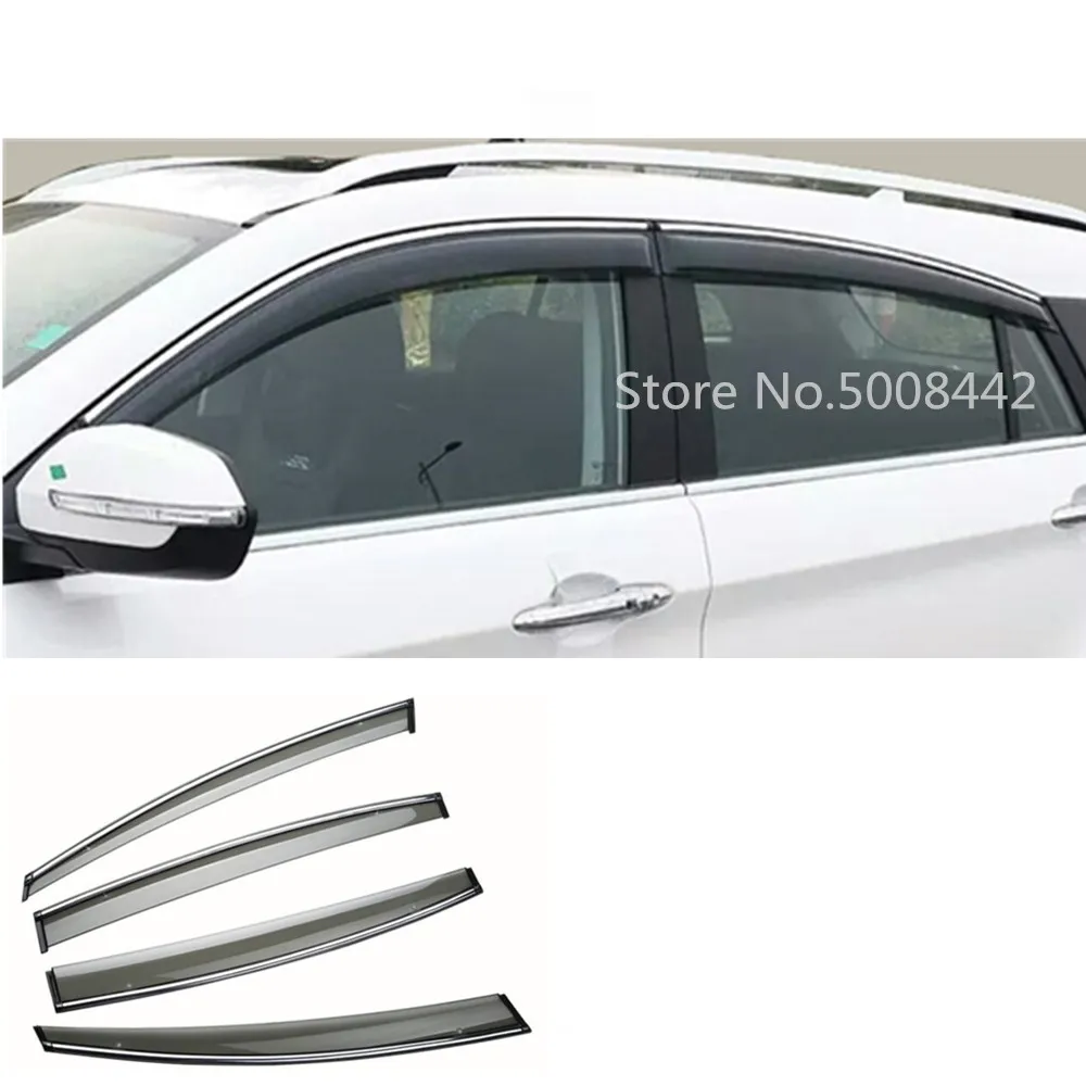 

For Suzuki S-cross scross SX4 2014 2015 2016 2017 car cover plastic window glass wind visor rain/sun guard vent frame 4pcs