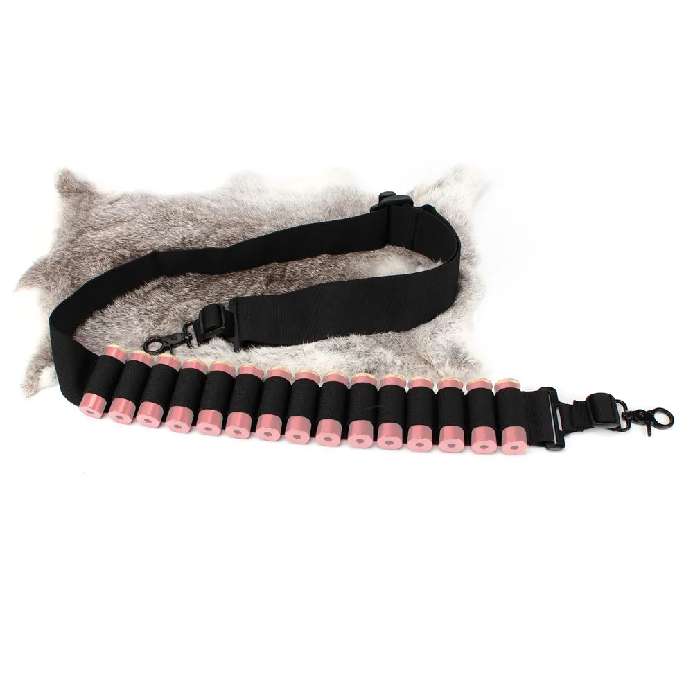 ohhunt Nylon Adjustable 12Ga 20Ga Shotgun Sling 15 Round Shell Carrier Holder Cartridge Ammo Two Point Hunting Gun Accessories (6)