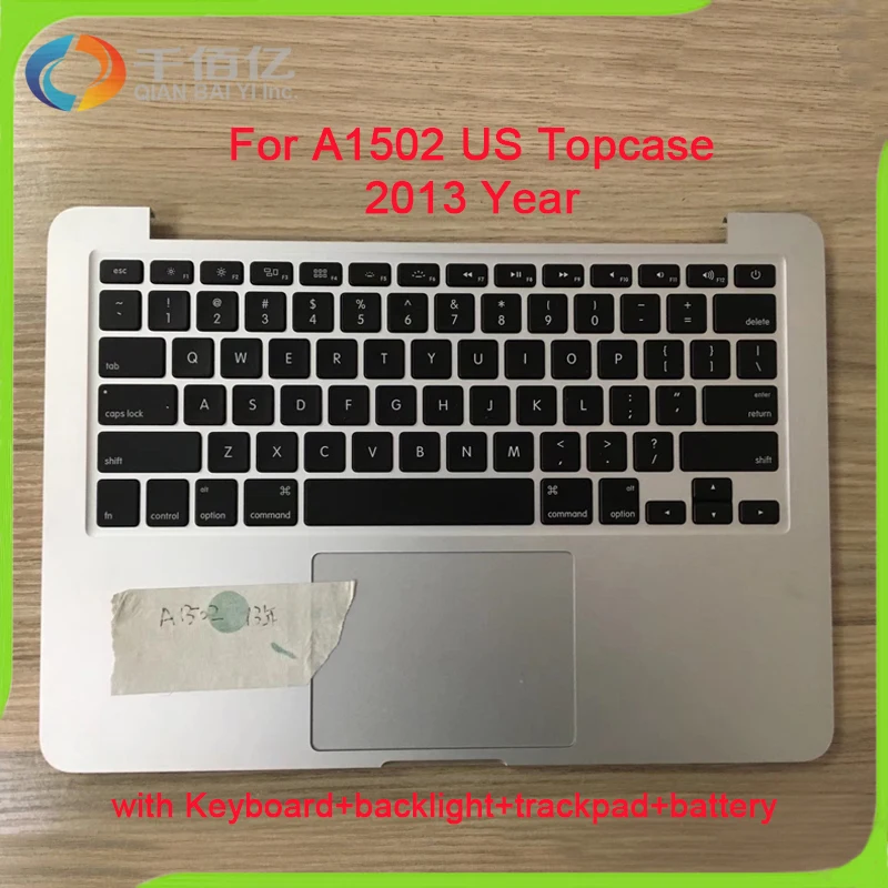Полный новый A1502 Топ чехол для Macbook Pro 13 3 ''Топ рук с клавиатурой Великобритании