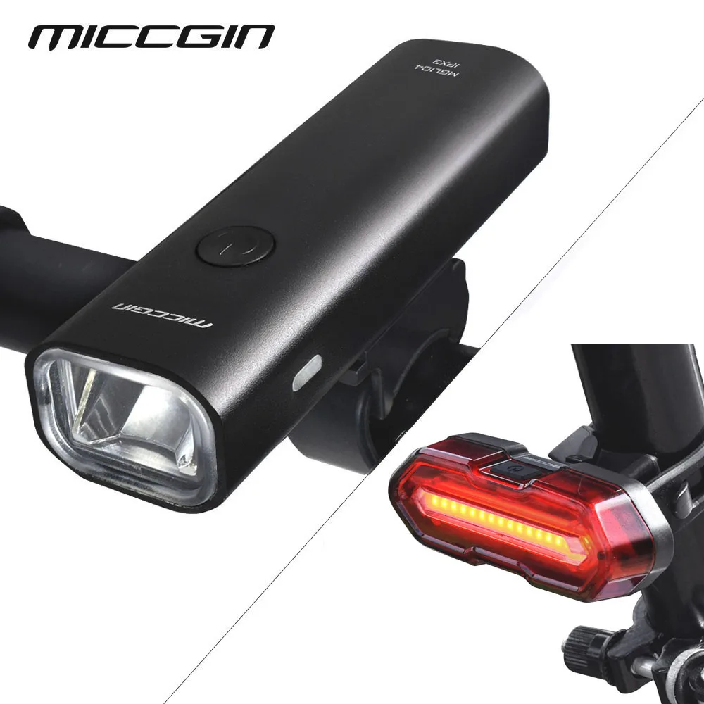 MICCGIN LED الدراجة السوبر مشرق الجبهة الخلفية طقم كشافات للدراجات فانوس ل الدراجات مضيا USB مصباح COB قابل للشحن ملحقات المصابيح MICCGIN LED الدراجة السوبر مشرق الجبهة الخلفية طقم كشافات للدراجات فانوس ل الدراجات مضيا USB مصباح COB قابل للشحن ملحقات المصابيح