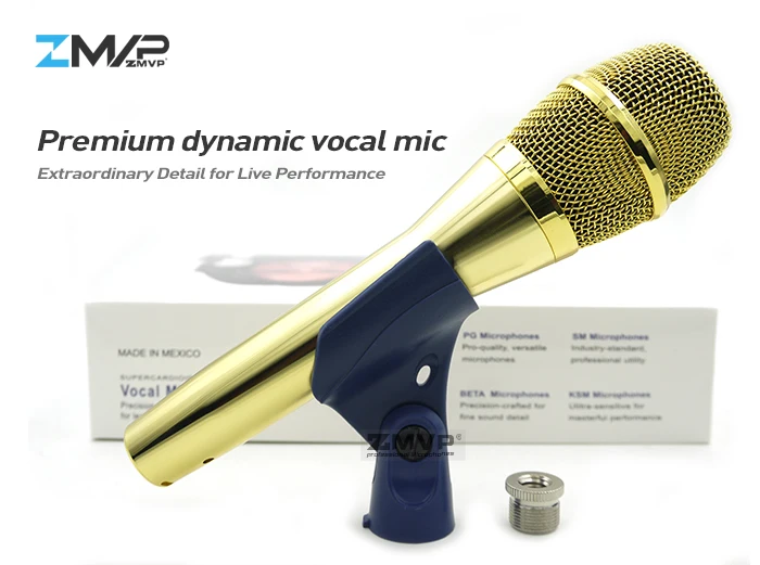 Grade A Super-cardioid KSM9G Professional Live Vocals Dynamic Wired Microphone KSM9 Handheld Mic For Karaoke Studio Recording