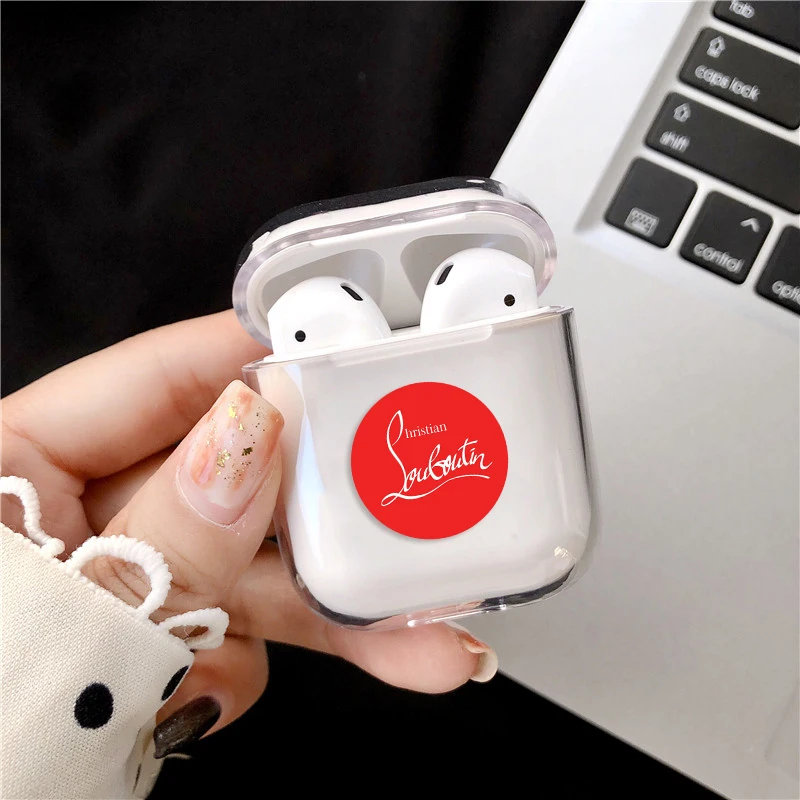 

Clear Hard PC Bluetooth Wireless Earphone Brand Case Cover for Apple Airpods 2 AirPods Charging Skin AP Accessories Coque