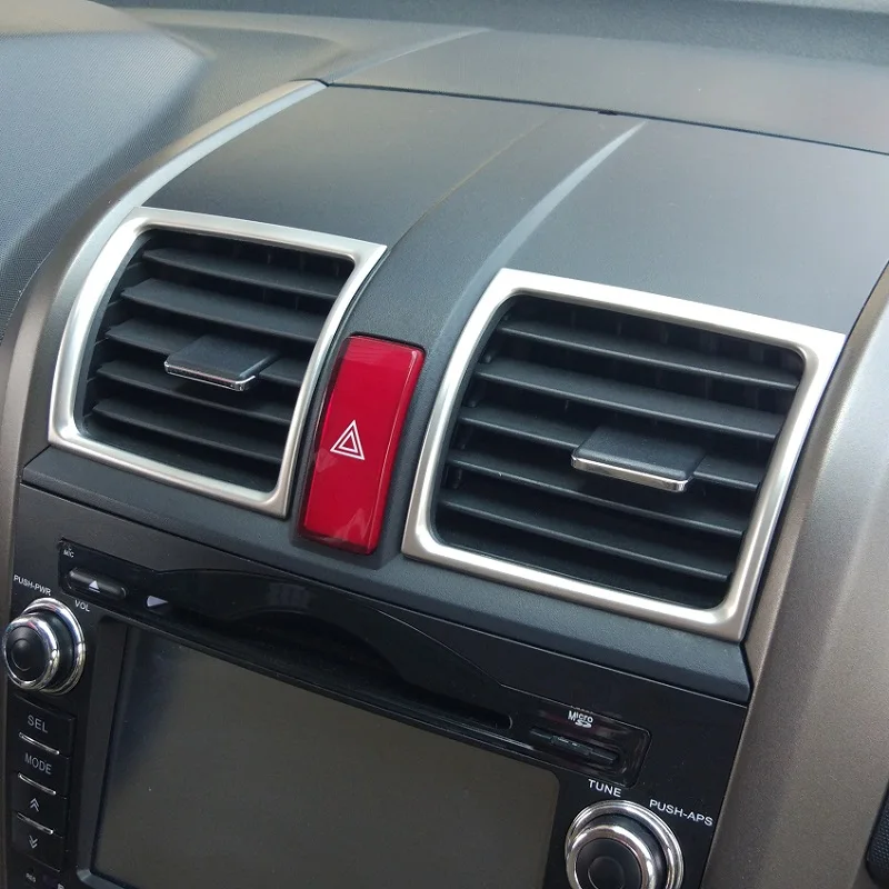 Нержавеющая сталь центральной тире Кондиционер AC Vent управления рамка Накладка для Хонда сrv CR-V 3rd gen 2007 2008 2009 2011