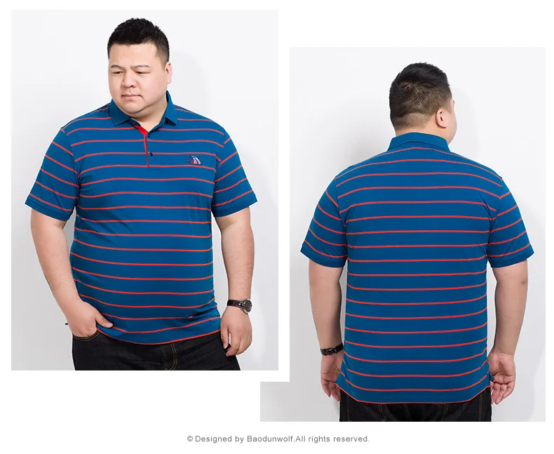 Большие размеры 10XL 8XL 6XL 5XL 4XL новые летние мужские полосатые рубашки поло 95% хлопок в полоску брендовая одежда мужская одежда с коротким рукавом