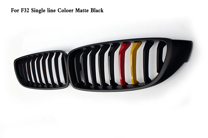 

One line ABS Coloer Carbon fiber black Grille Fit For BMW 4-Series F32 F33 F80