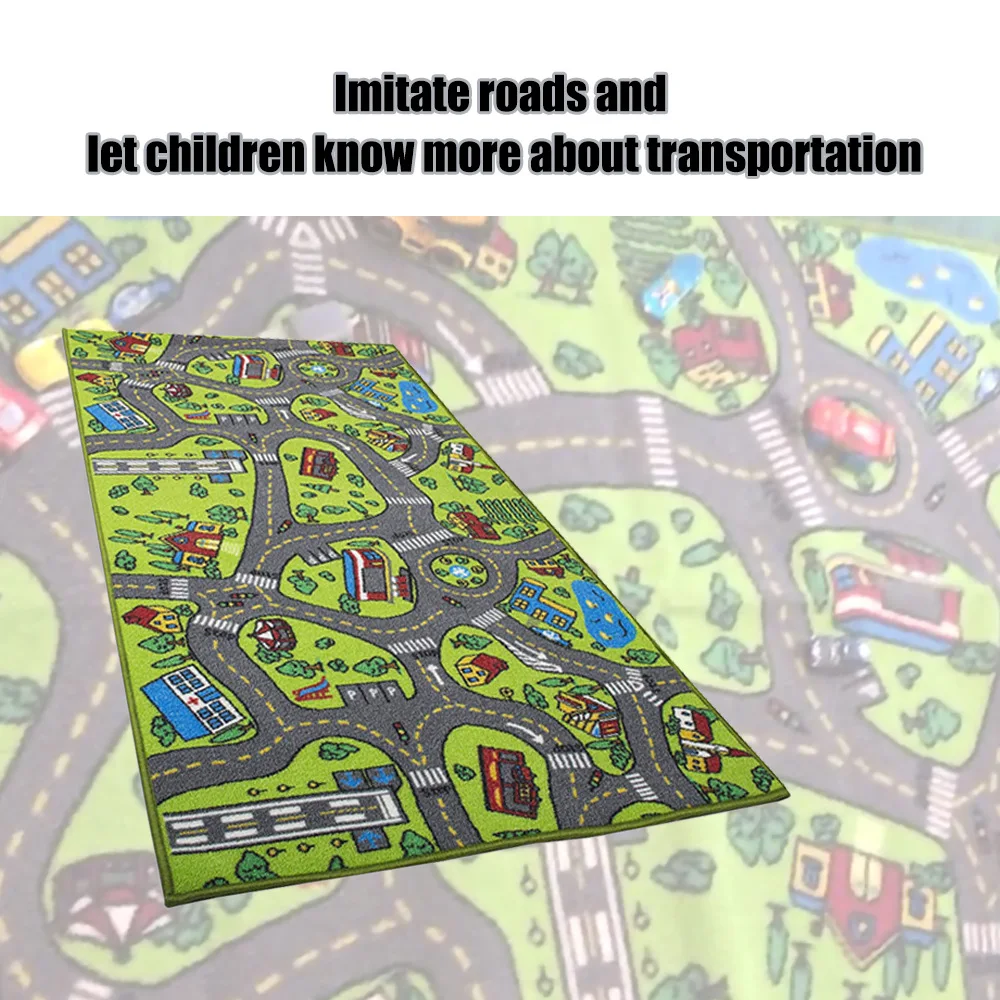 

Children's Carpet Game Carpet City Life Carpet Traffic Safety Education Carpet Track Crawling Blanket Kids Toy Gift
