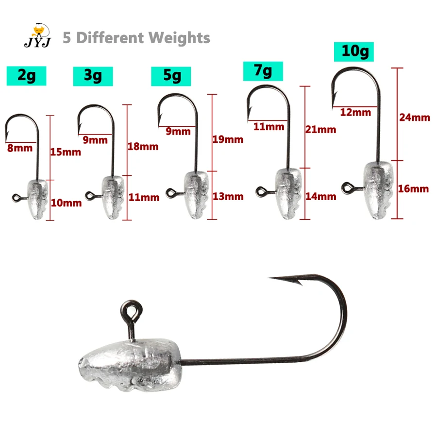 Открытые Lead Jig Head рыбацкие крючки 2g 3g с функцией 5g 7 г 10 лед рыболовный крючок плот