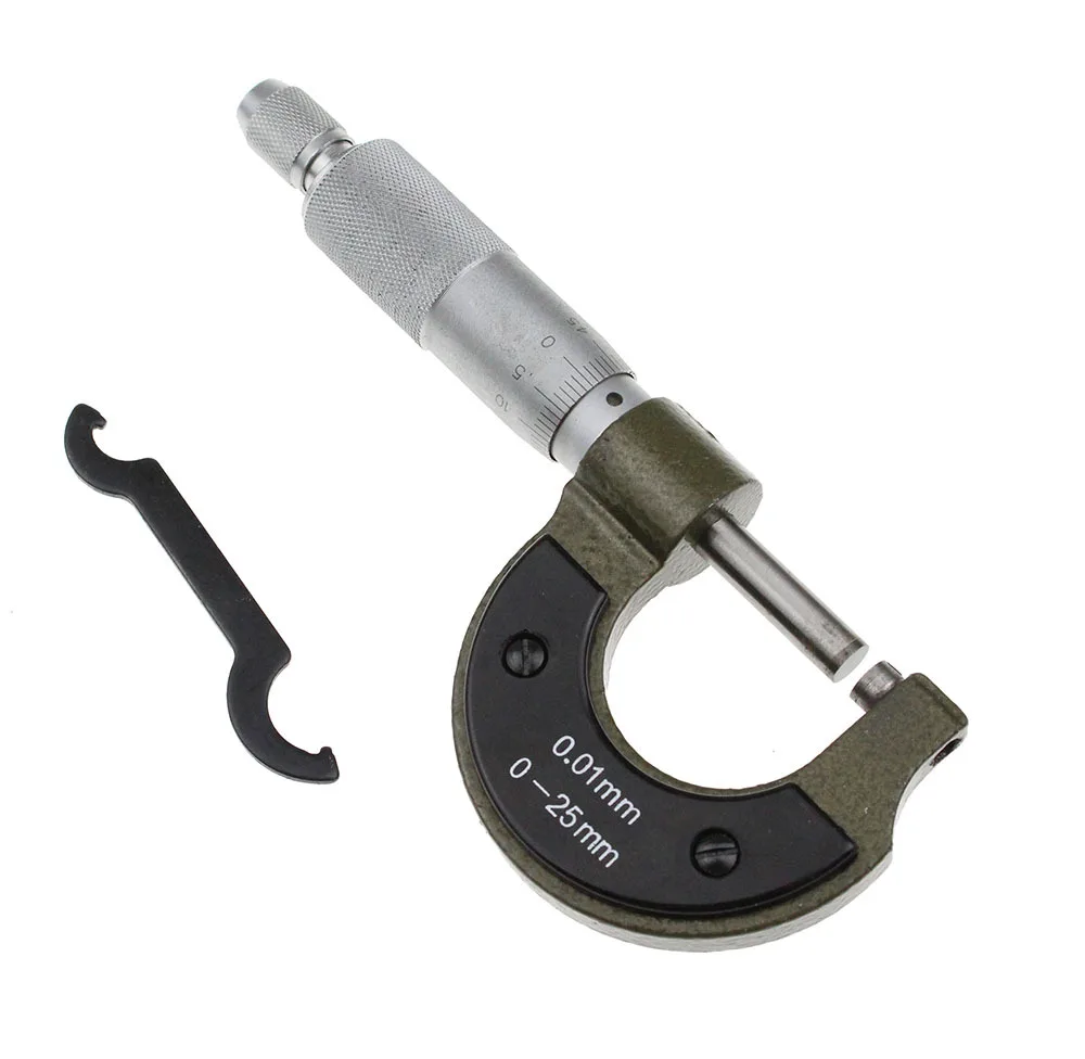 

0-25mm high carbon steel high precision outer diameter micrometer spiral micrometer home caliper diameter measuring tool