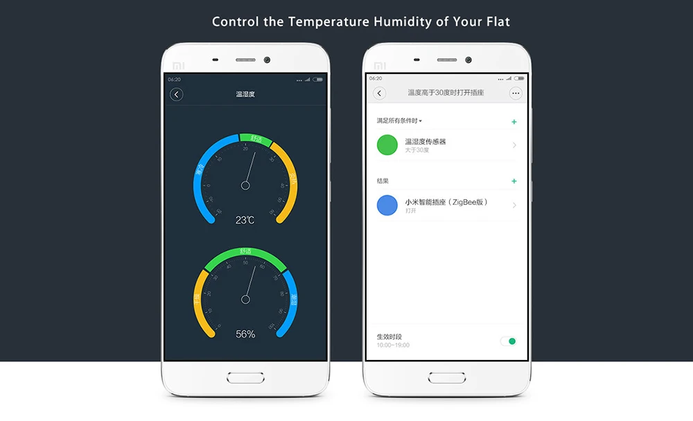 Xiaomi Mijia умный мини датчик температуры и влажности карманный размер умный дом автоматический для модели умного дома