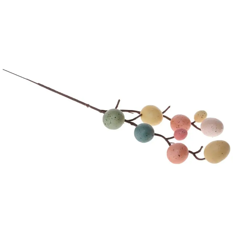 

Easter Egg Tree Decor Creative Branch With Painting Eggs Plastic Spring Party Supplies