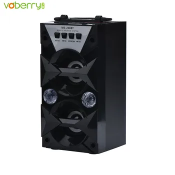 

VOBERRY MS-208BT Loudspeaker Portable High Power Output FM Radio Wireless Bluetooth Speaker Support FM LED Shinning MP3 Speakers