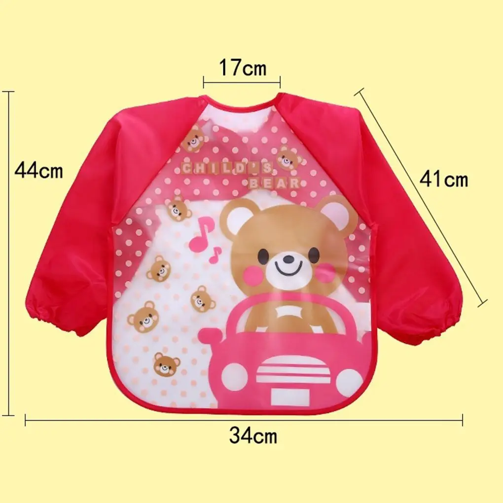 Cartoon Baby Bibs Apron Adjustable Burp Cloths Feeding with Long Sleeves Baby Accessories Stuff Cute Animals toddler kids Cartoon Baby Bibs Apron Adjustable Burp Cloths Feeding with Long Sleeves Baby Accessories Stuff Cute Animals toddler kids