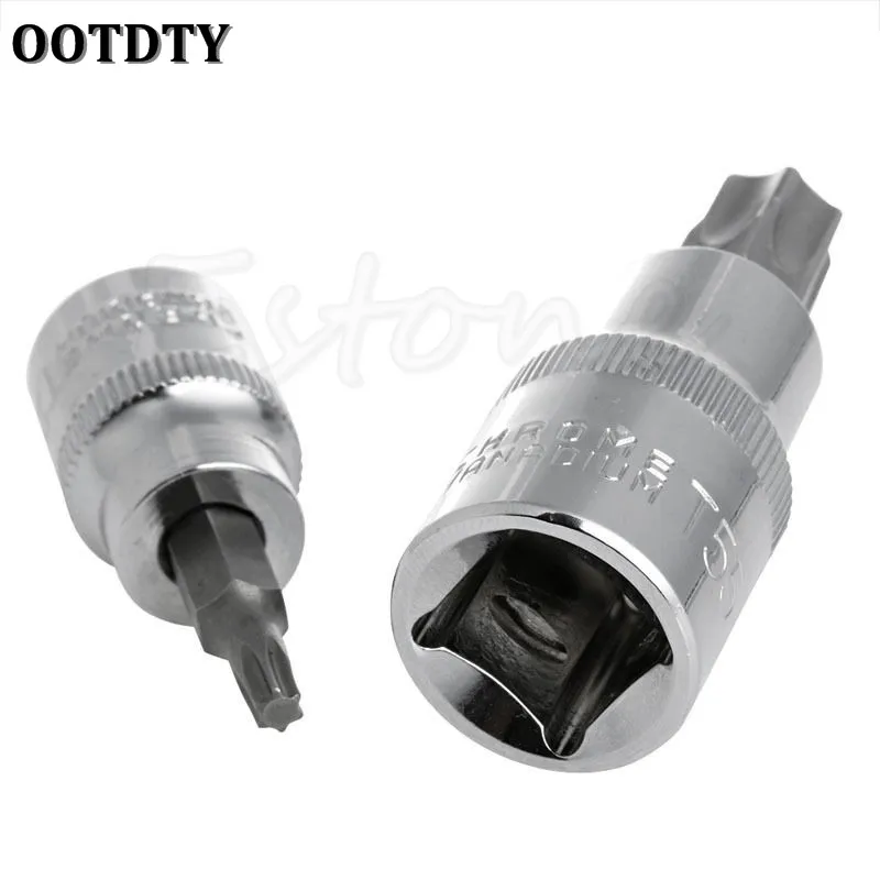 OOTDTY, новинка, 29 шт. торцевых головок Torx, Набор бит 1/" 3/8" 1/" хром-ванадиевый яркий хром