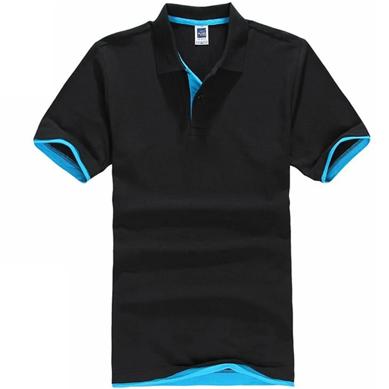 Летняя мужская рубашка поло, Повседневная хлопковая однотонная Мужская дышащая футболка поло с коротким рукавом, новая брендовая одежда для гольфа и тенниса